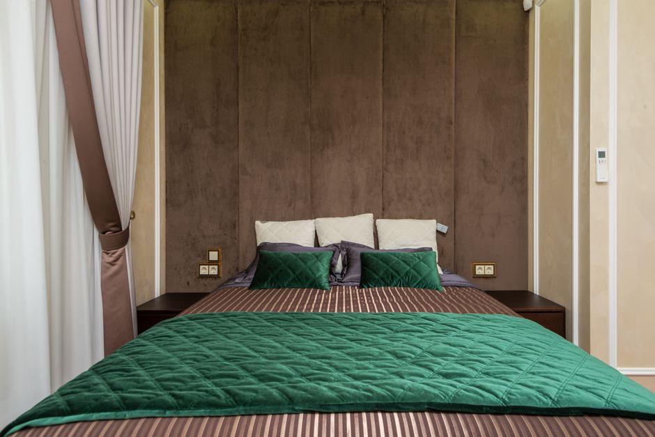 An illustration representing the word bed
