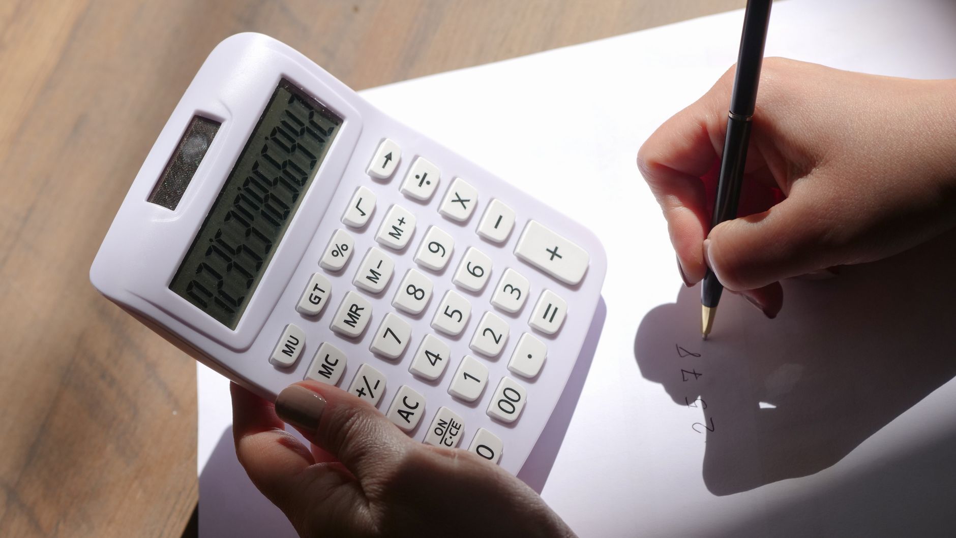 An illustration representing the word calculate