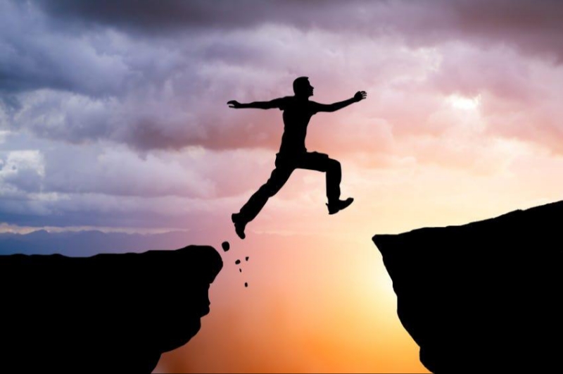 An illustration representing the word courage
